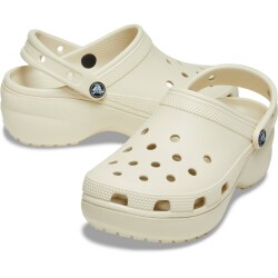 Crocs - Crocs Classic Platform Clog W Bayan Bej Terlik206750-2y2 (1)