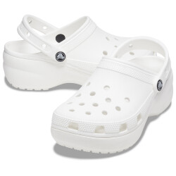 Crocs - Crocs Classic Platform Clog W Bayan Beyz Terlik206750-100 (1)