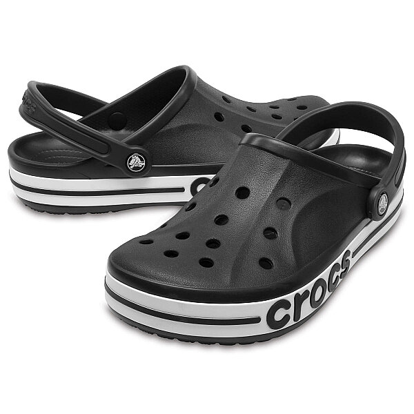 Crocs Terlik Bayaband Cloc Black-white 205089-066 (1)