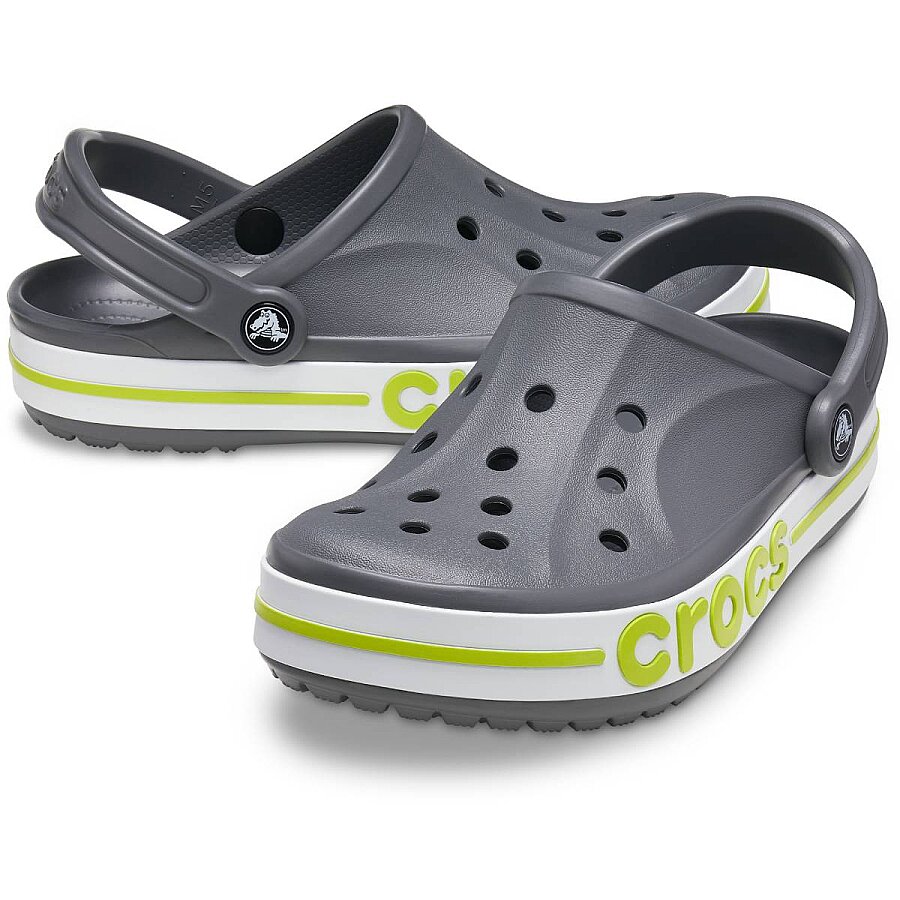 Crocs Bayaband Clog Slate Grey Lime Unisex Terlik 205089-0GX - 2