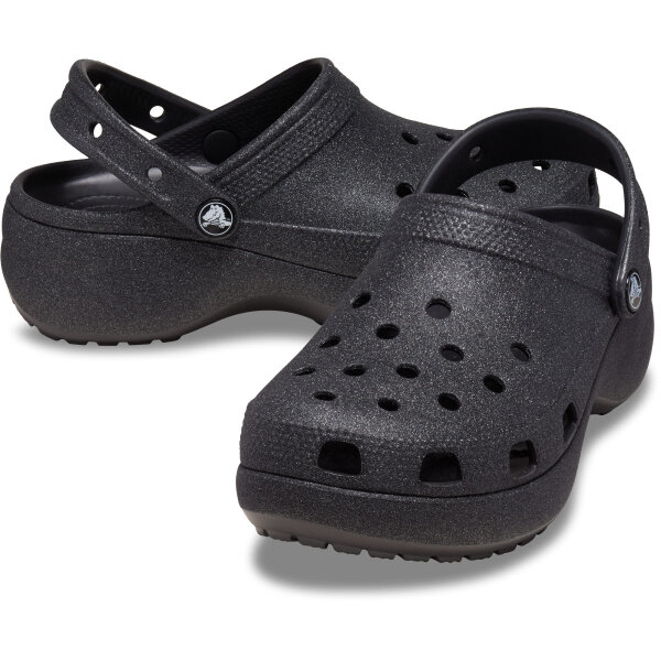 Crocs Terlik Classic Platform Glitter Clogw 207241-001  (1)