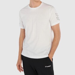 HUMMEL - Hummel Tshırt Elemental Chevron Erkek Beyaz 911946-9001 