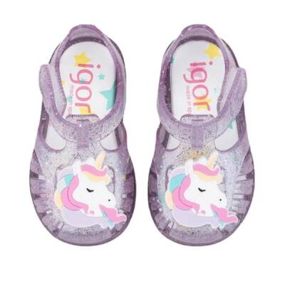 Igor Çocuk Sandaleti Tobby Unıcorno Mauve Glıtter S10341-352  - 3