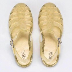 Igor Kadın Sandalet Bıarrıtz Golden Glıtter S10262-140 (3)