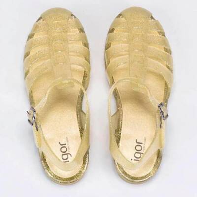 Igor Kadın Sandalet Bıarrıtz Golden Glıtter S10262-140 - 3