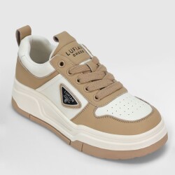 LUFIAN - Lufıan Jennıfer Bej Deri Kadın Spor Ayakkabı 122230050 (1)