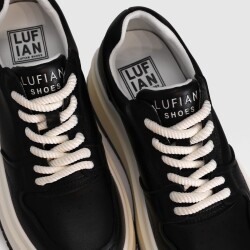 Lufıan Laura 121230003 Siyah Deri Unisex Spor Ayakkabı (3)