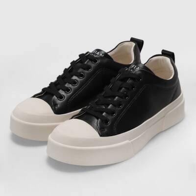 Lufıan Mıa Siyah Deri Kadın Spor Ayakkabı 122230055 - 3