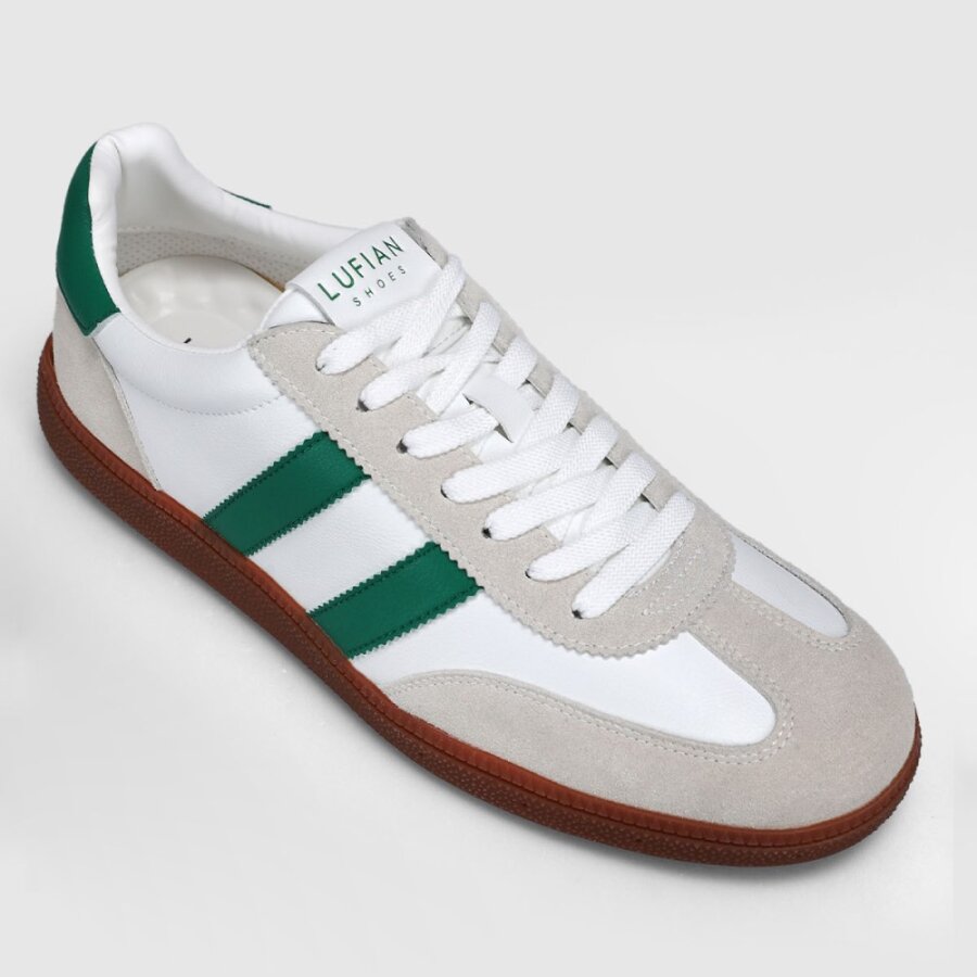 Lufıan Mıke Beyaz Yeşil Deri Erkek Spor Ayakkabı 111230322 - 2