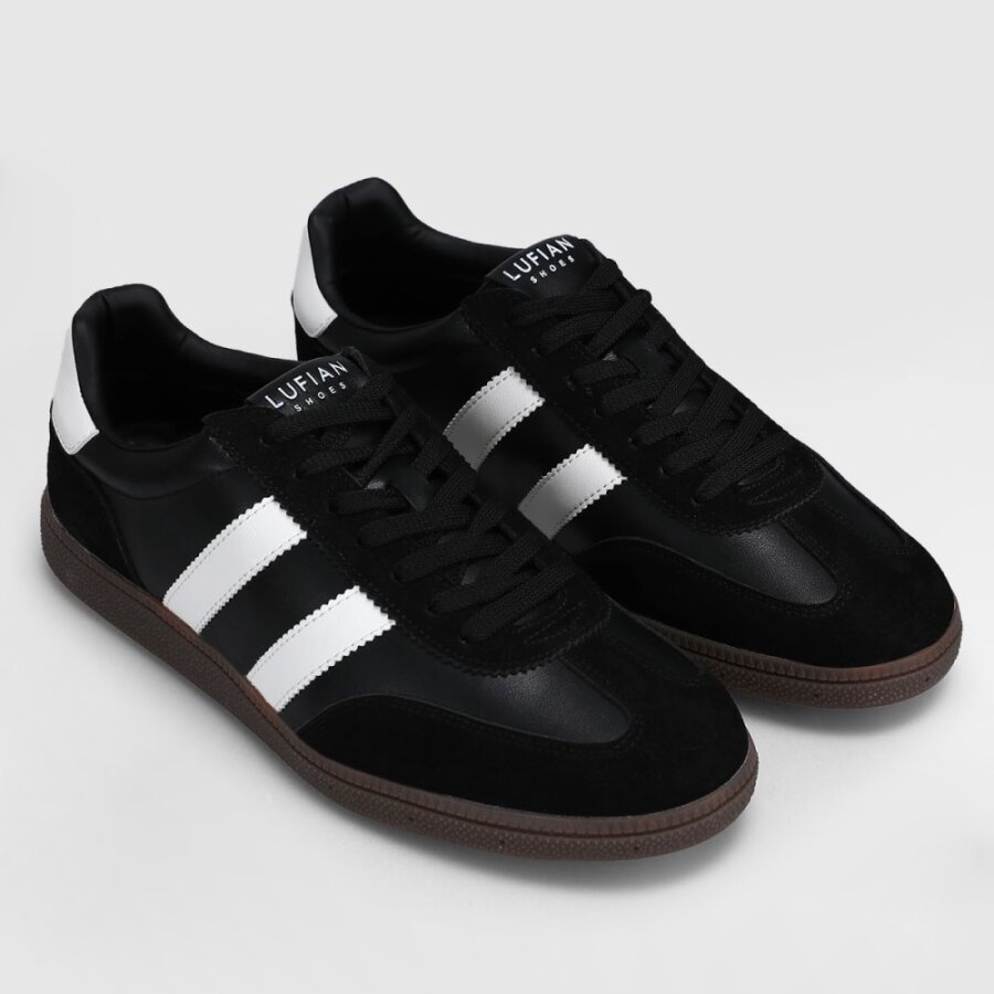 Lufıan Mıke Siyah Beyaz Deri Erkek Spor Ayakkabı 111230322 - 2