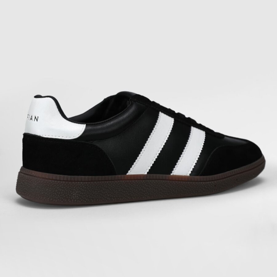 Lufıan Mıke Siyah Beyaz Deri Erkek Spor Ayakkabı 111230322 - 3