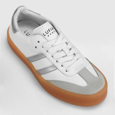 Lufıan Stella Unisex Beyaz Deri Spor Ayakkabı 122230030 - 3