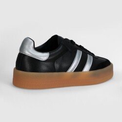 LUFIAN - Lufıan Stella Unisex Siyah Deri Spor Ayakkabı 122230030 (1)