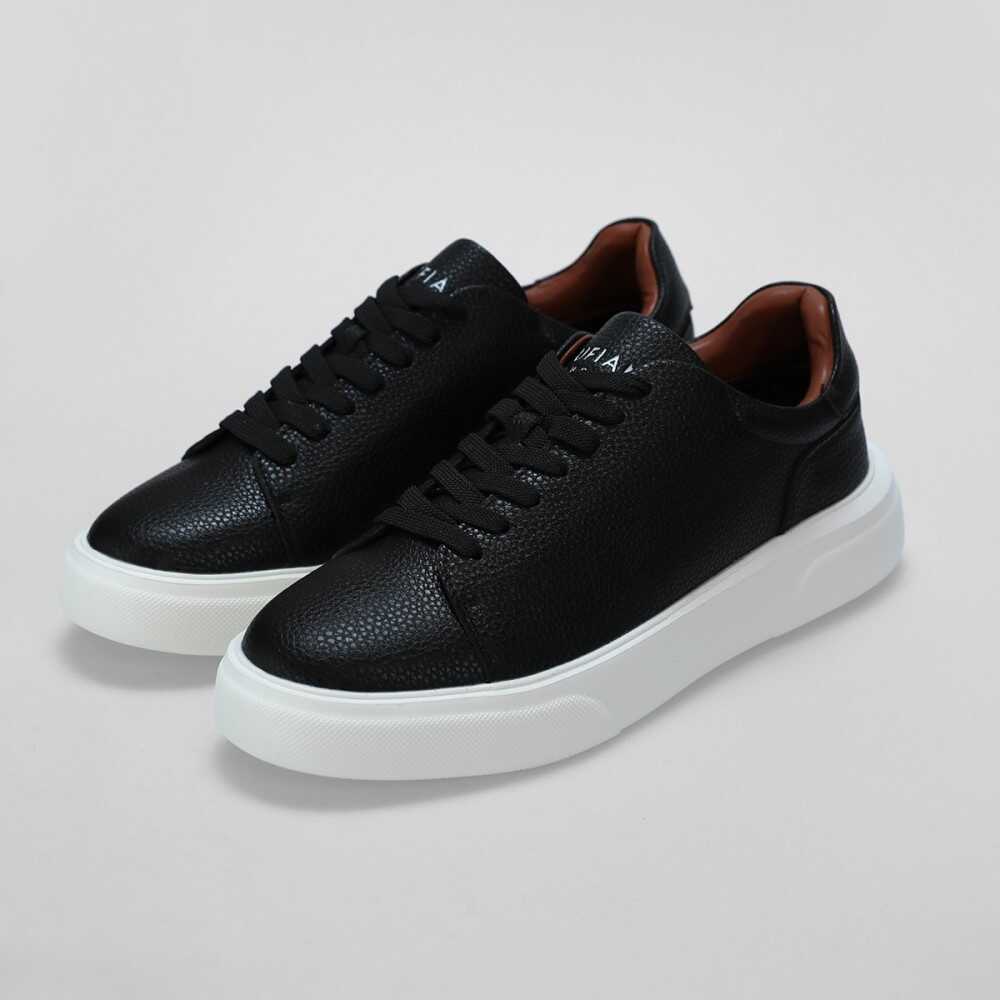 Lufıan Tommy Siyah Deri Erkek Spor Ayakkabı 112230222  Lufıan Tommy Siyah Deri Erkek Spor Ayakkabı 112230222