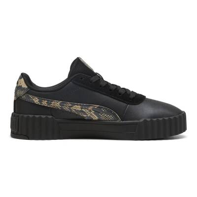 Puma Carina 3.0 Snake Chic Kadın Siya Spor Ayakabı 400723-02 - 2