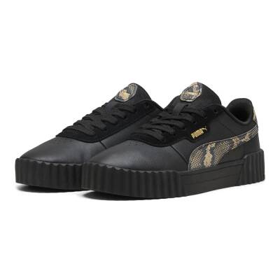 Puma Carina 3.0 Snake Chic Kadın Siya Spor Ayakabı 400723-02 - 3