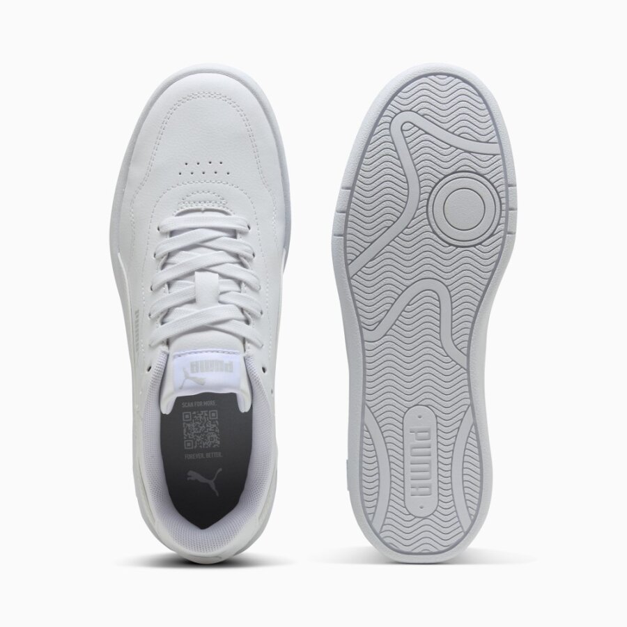 Puma Court Lally White Light Gray 400367-02  - 4