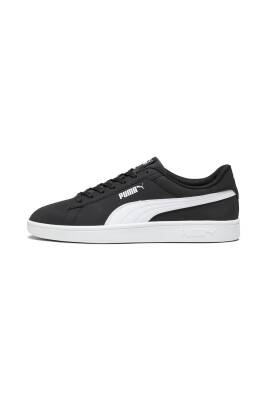Puma Smash 3.0 Buck Unisex Siyah Beyaz Spor Ayakka 392336-01 - 1