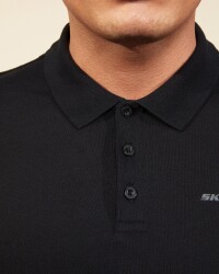 Skechers Polo M Tshırt Siyah S211800-001 (4)