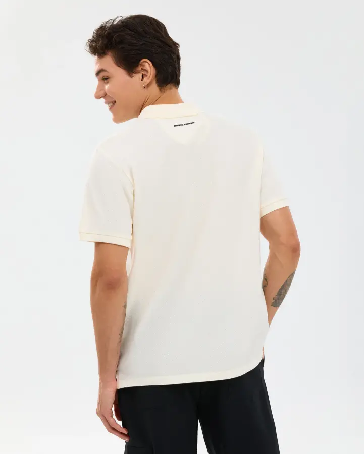 Skechers Sleeve Polo M Tshırt Ekru S211800-1208  - 2