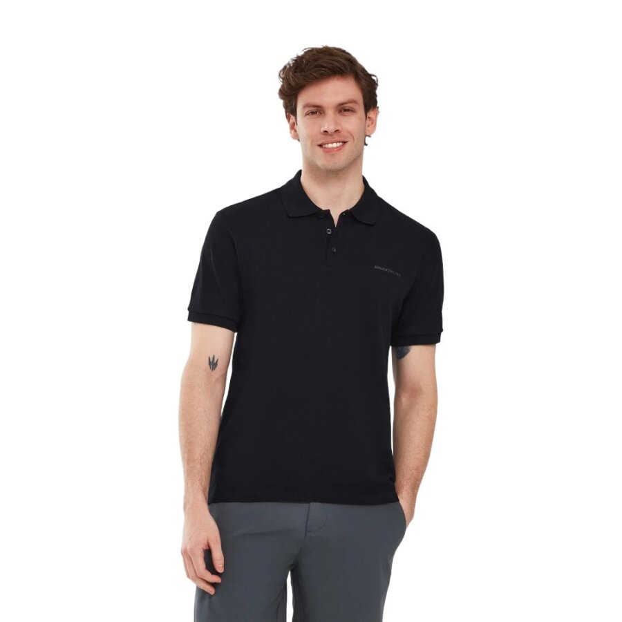 Skechers Sleeve Polo M Tshırt Siyah S211800-3817 - 1