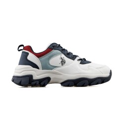 U.s Polo Tracky 5fx Kadın Beyaz Mavi Spor Ayakkabı 101947353 