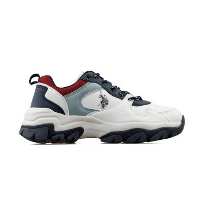 U.s Polo Tracky 5fx Kadın Beyaz Mavi Spor Ayakkabı 101947353  - 1