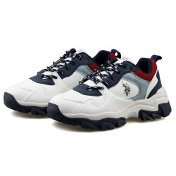 U.s Polo Tracky 5fx Kadın Beyaz Mavi Spor Ayakkabı 101947353  - 3