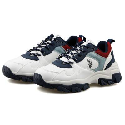 U.s Polo Tracky 5fx Kadın Beyaz Mavi Spor Ayakkabı 101947353  - 3