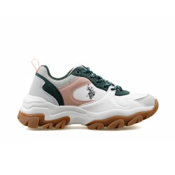 U.s Polo Tracky 5fx Kadın Beyazyeşil Spor Ayakkabı 101947352 