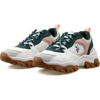 U.s Polo Tracky 5fx Kadın Beyazyeşil Spor Ayakkabı 101947352  - 3