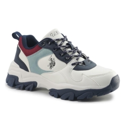 U.s Polo Tracky 5pr Kadın Beyaz Mavi Spor Ayakkabı 102021934  (1)