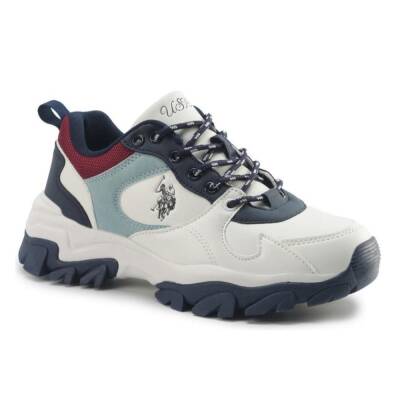 U.s Polo Tracky 5pr Kadın Beyaz Mavi Spor Ayakkabı 102021934  - 2