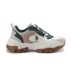 U.s Polo Tracky 5pr Kadın Beyazyeşil Spor Ayakkabı 102021935 