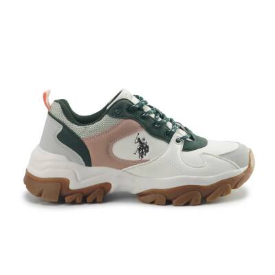 U.s Polo Tracky 5pr Kadın Beyazyeşil Spor Ayakkabı 102021935  - 1