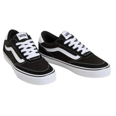 Vans Brooklyn Ls Sude/canvas Black/white Vn000d7qba21 - 2