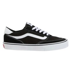 Vans - Vans Brooklyn Ls Sude/canvas Black/white Vn000d7qba21 