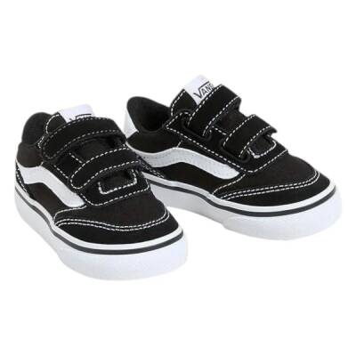 Vans Brooklyn Ls V Sude/canvas Black/white Vn000dbrba21  - 4
