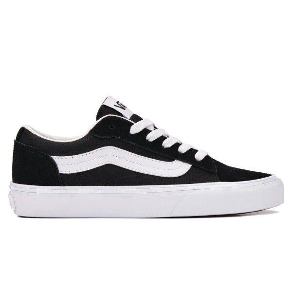 Vans Vero Ls Suede Canvas Black White Vn000y7fy281 